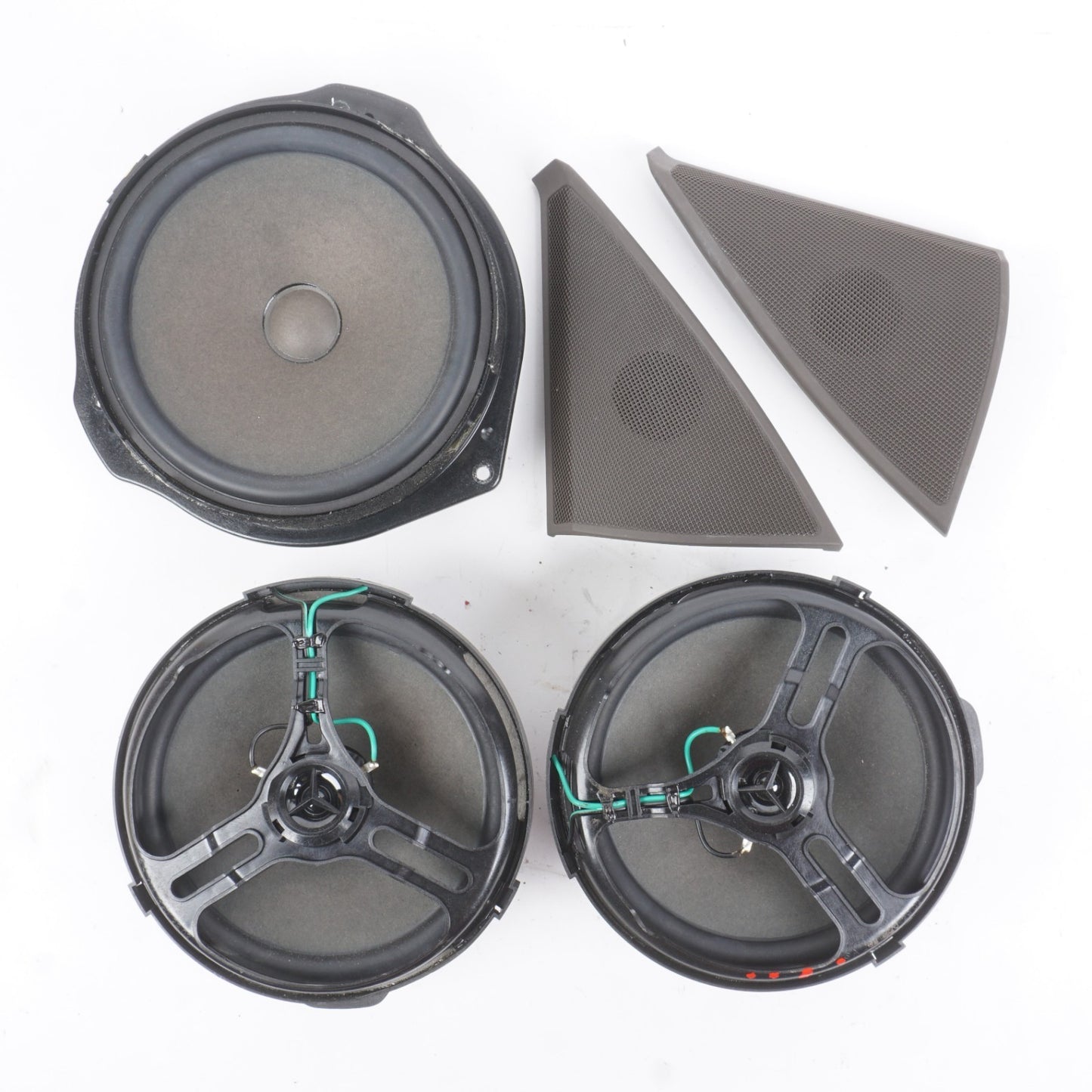 08-14 Mercedes-Benz C300 Audio Speaker Tweeter Set Of 5 OEM