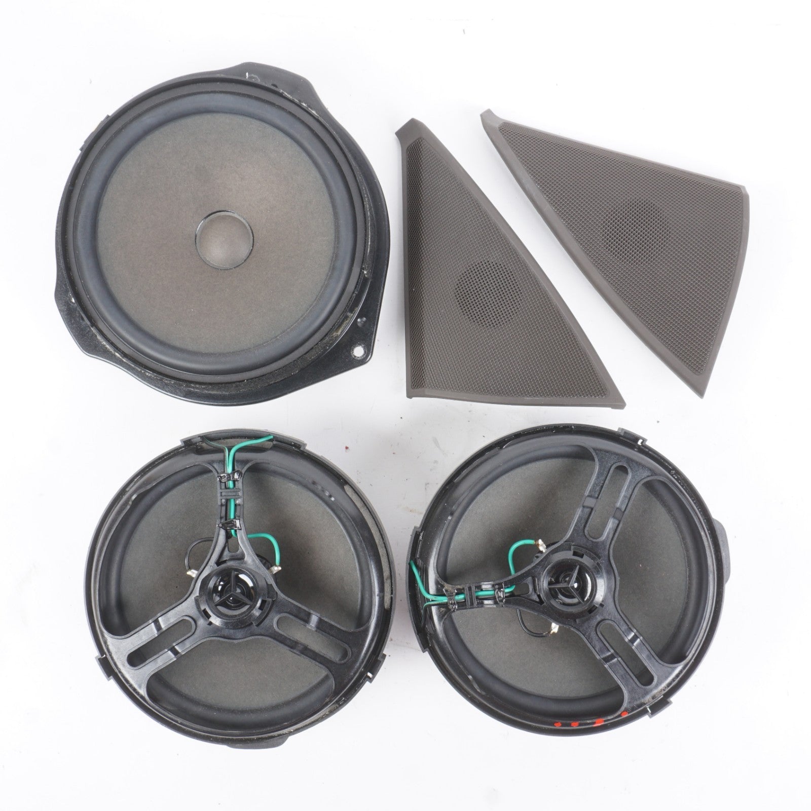 08-14 Mercedes-Benz C300 Audio Speaker Tweeter Set Of 5 OEM