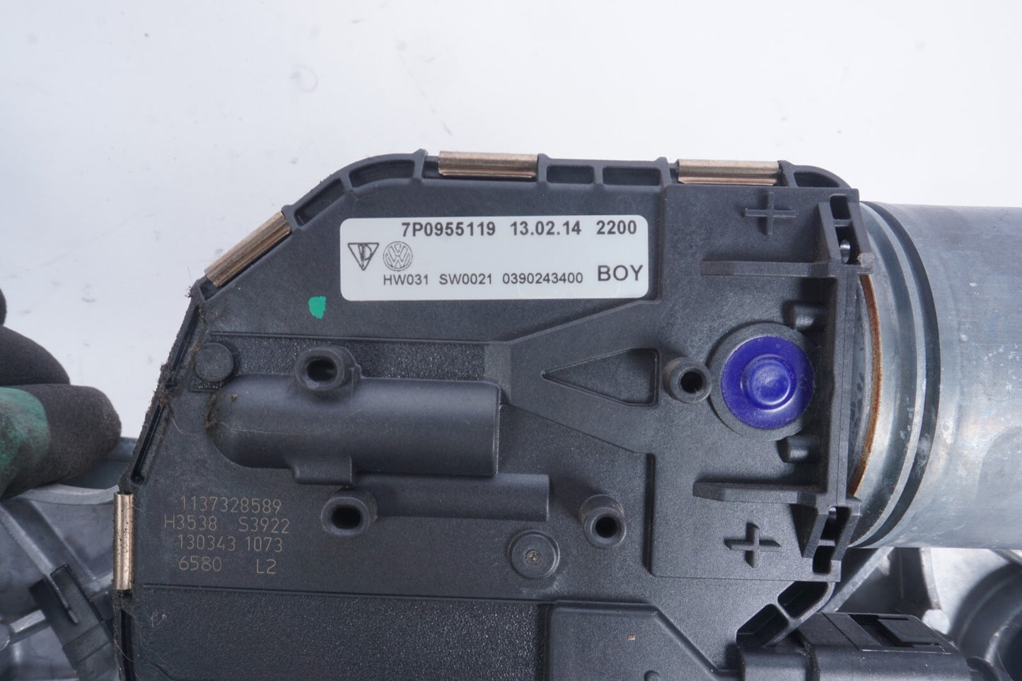 11-18 Porsche Cayenne 958 Windshield Wiper Motor & Linkage Transmission OEM