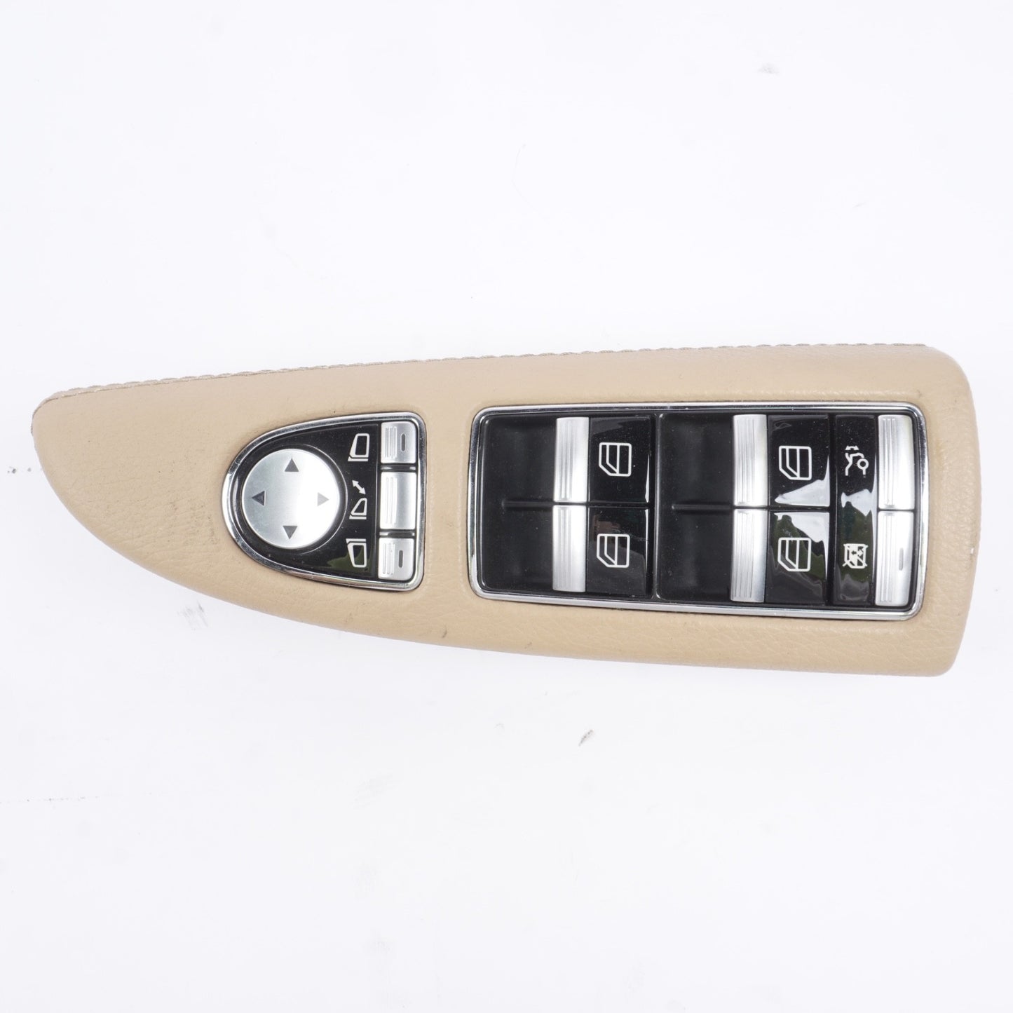 09-13 Mercedes W221 S400 S550 Front Left Side Window Control Switch Beige OEM