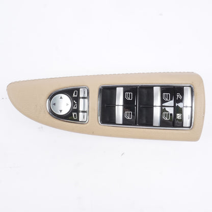 09-13 Mercedes W221 S400 S550 Front Left Side Window Control Switch Beige OEM