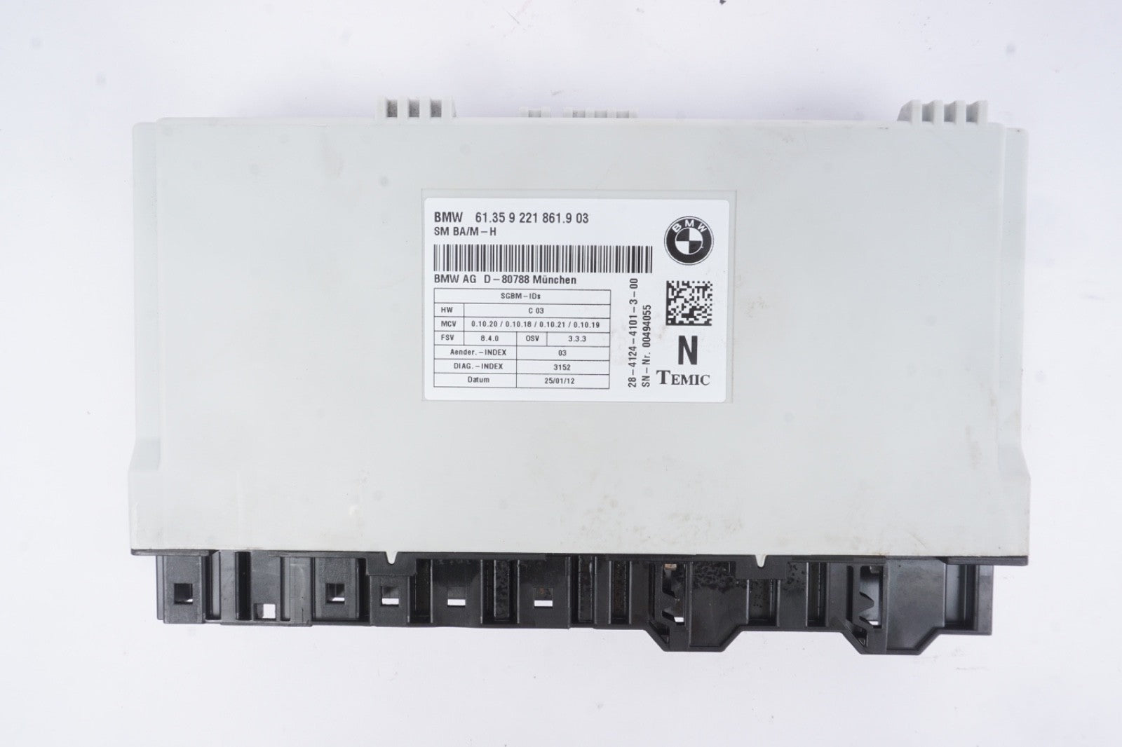 07-13 BMW 328i 335i M3 E92 COUPE SEAT CONTROL MODULE FRONT RIGHT OR LEFT OEM