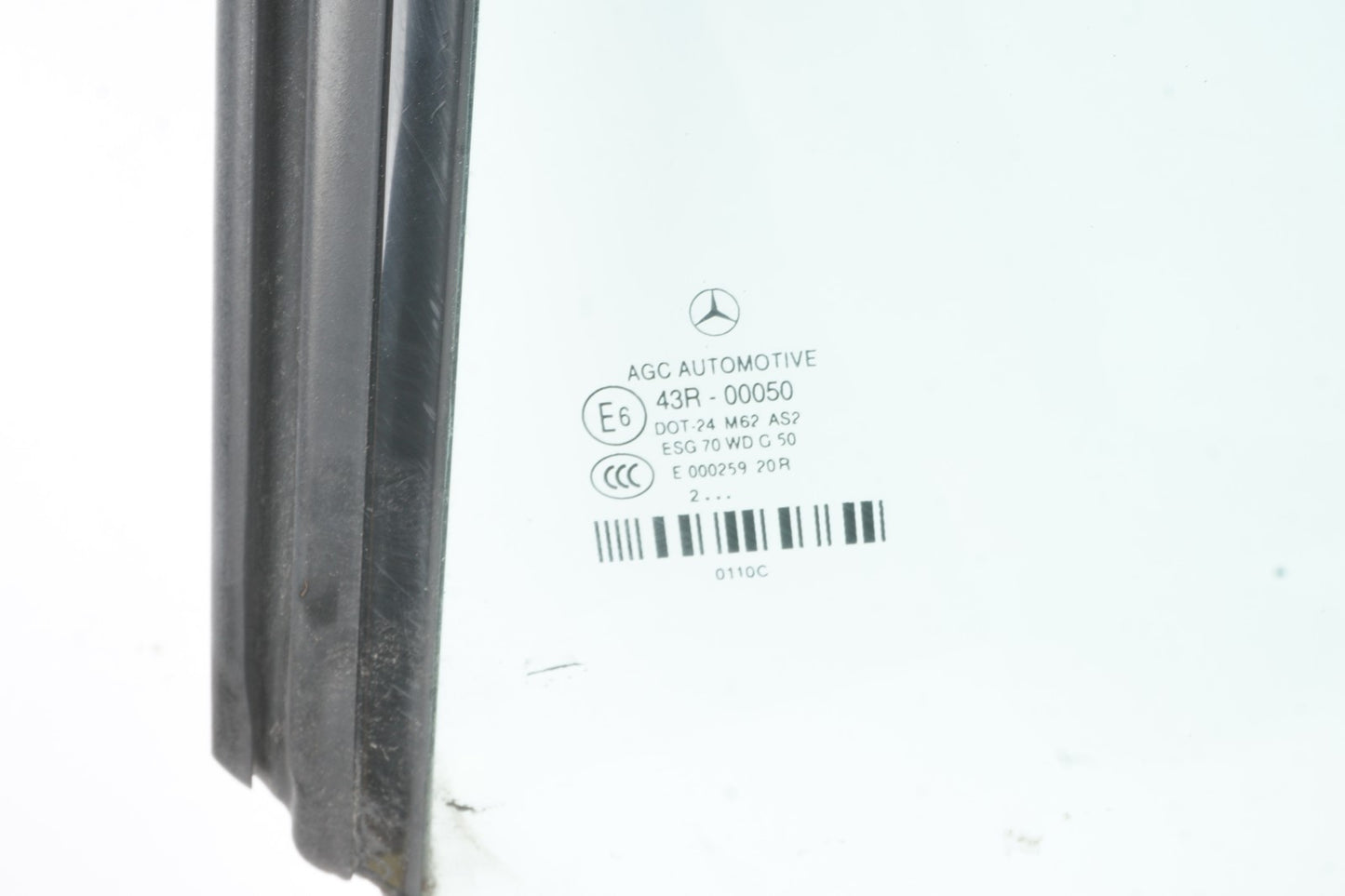 10-17 Mercedes E350 W207 Coupe Rear Left Driver Quarter Window Glass OEM