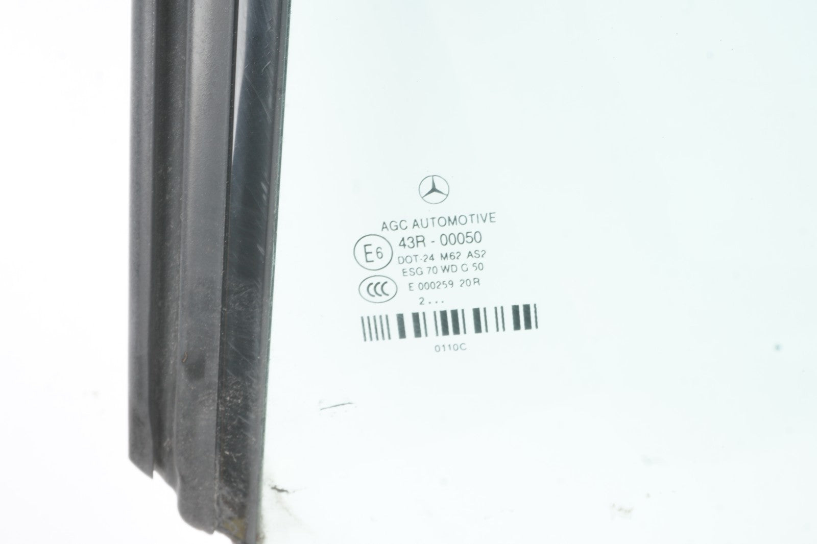 10-17 Mercedes E350 W207 Coupe Rear Left Driver Quarter Window Glass OEM