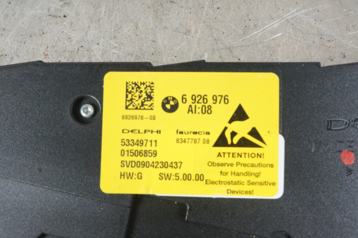 2007-2011 BMW X5 SWITCH SEAT ADJUSTING FRONT RIGHT 6926976 613169269 DELPHI OEM