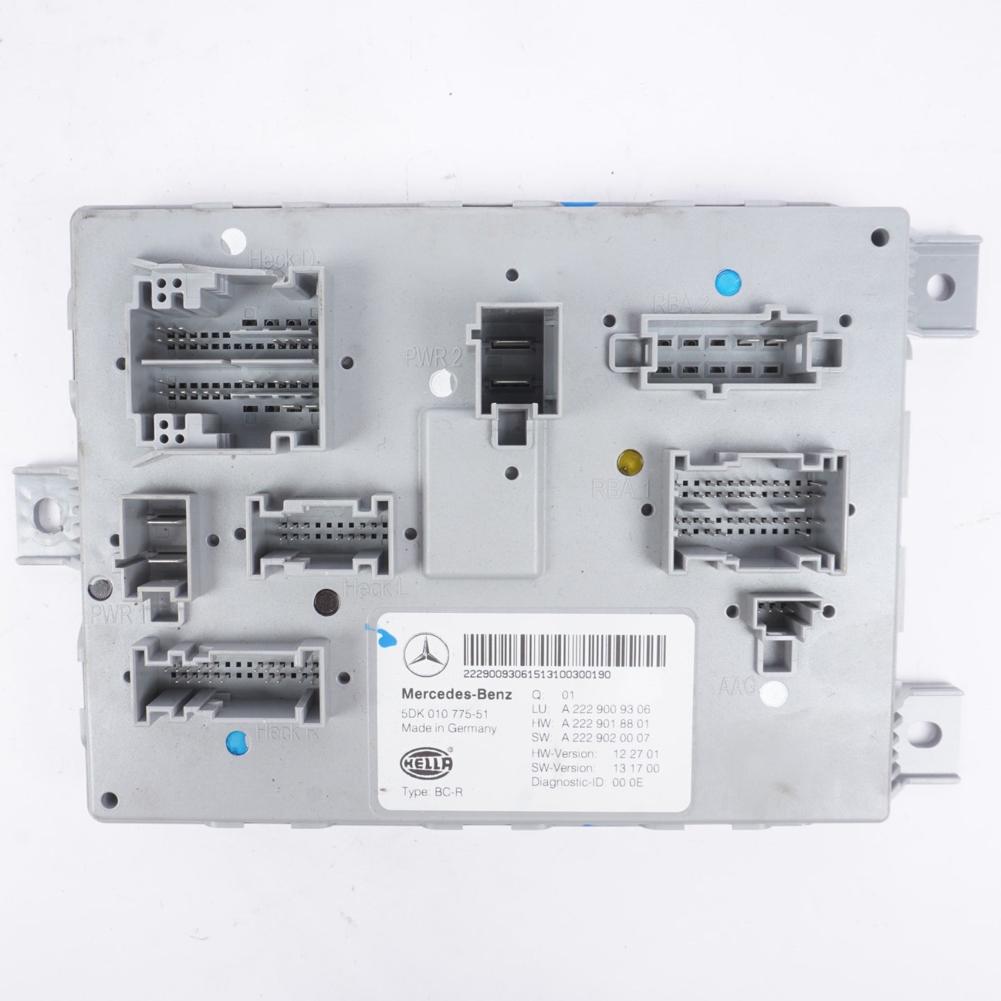 2014 - 2017 Mercedes W222 S550 Rear Trunk SAM Control Module 2229006807 OEM