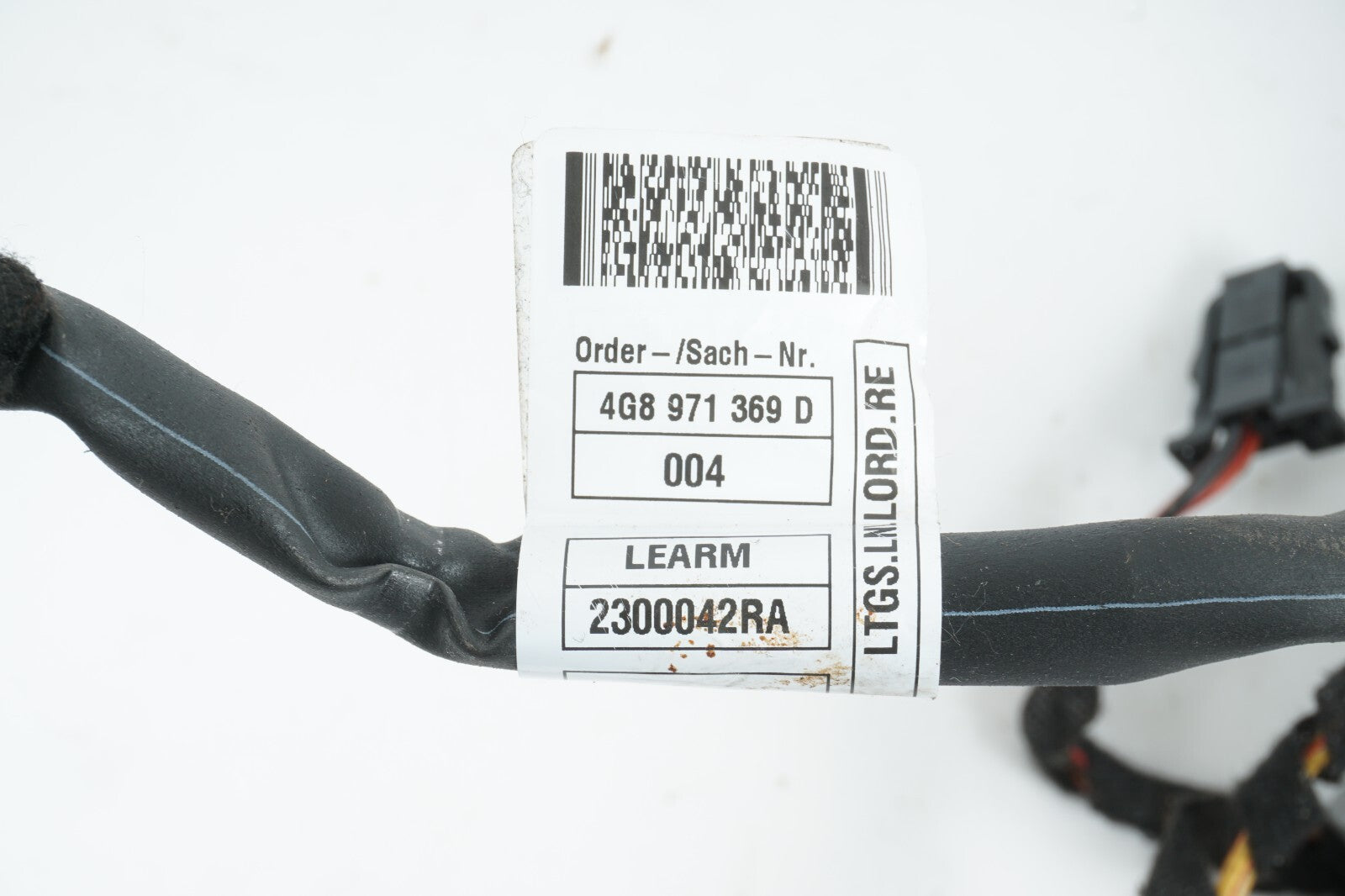 2012 - 2017 AUDI A7 FRONT RIGHT PASSENGER SEAT WIRE HARNESS W/ MOTOR OEM