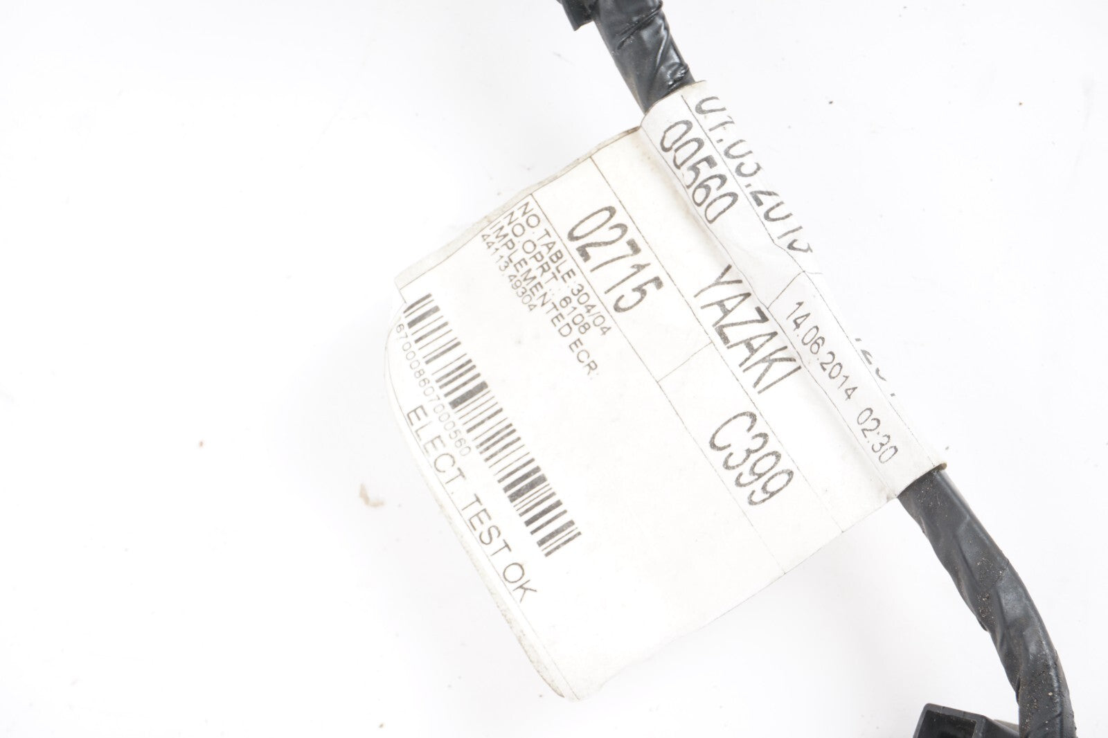 2014-2019 MASERATI GHIBLI REAR LEFT DRIVER SIDE DOOR WIRE HARNESS OEM