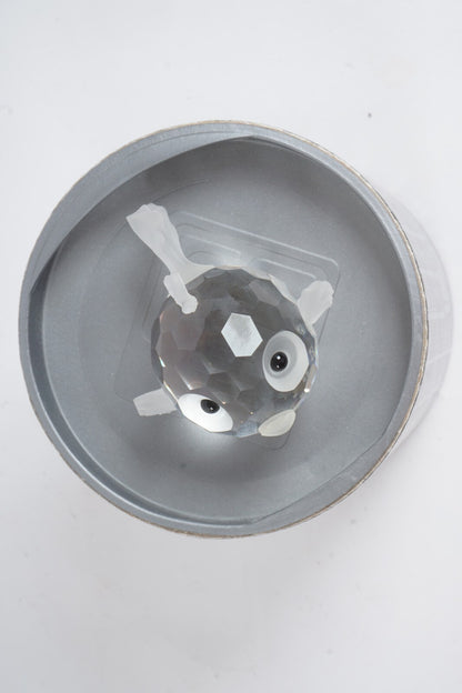 Vintage Swarovski Silver Crystal Blowfish (Art.7644NR041000) Figurine 