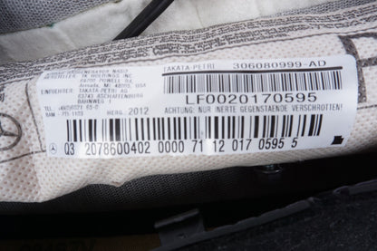 2010-14 MERCEDES E350 W212 COUPE FRONT LEFT DRIVER UPPER SEAT COVER BLACK