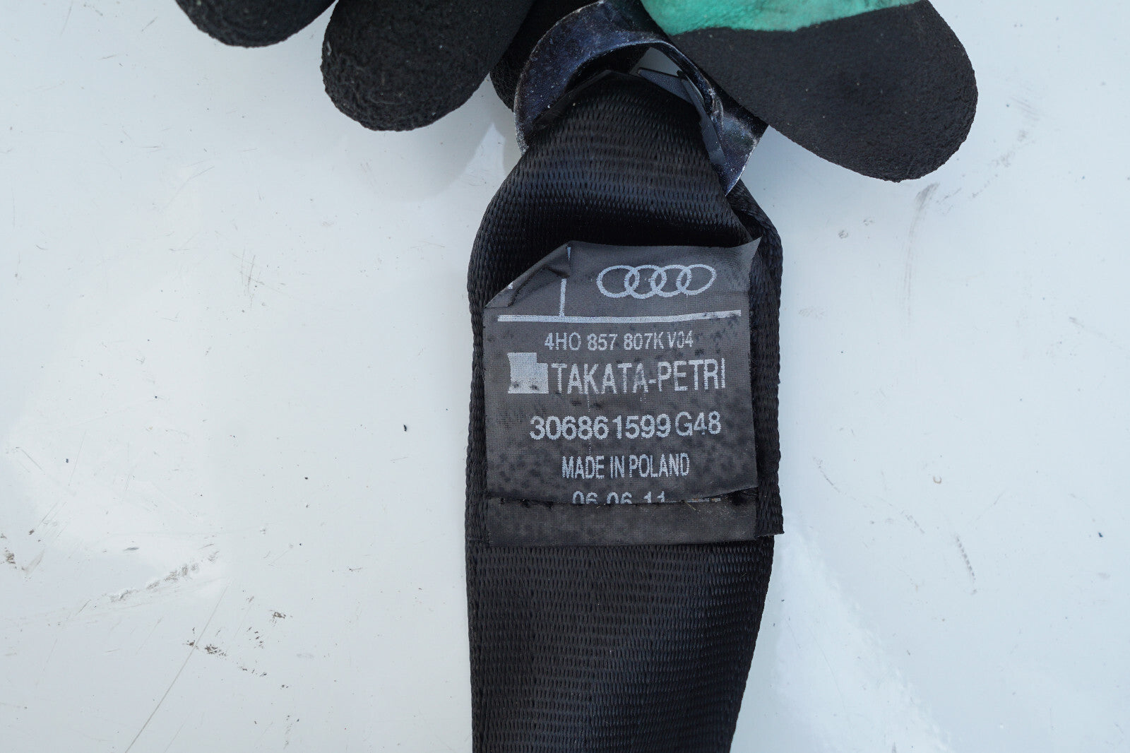 2011 - 2018 AUDI A8 A8L D4 REAR SEAT BELT RETRACTOR 4H0857805K OEM