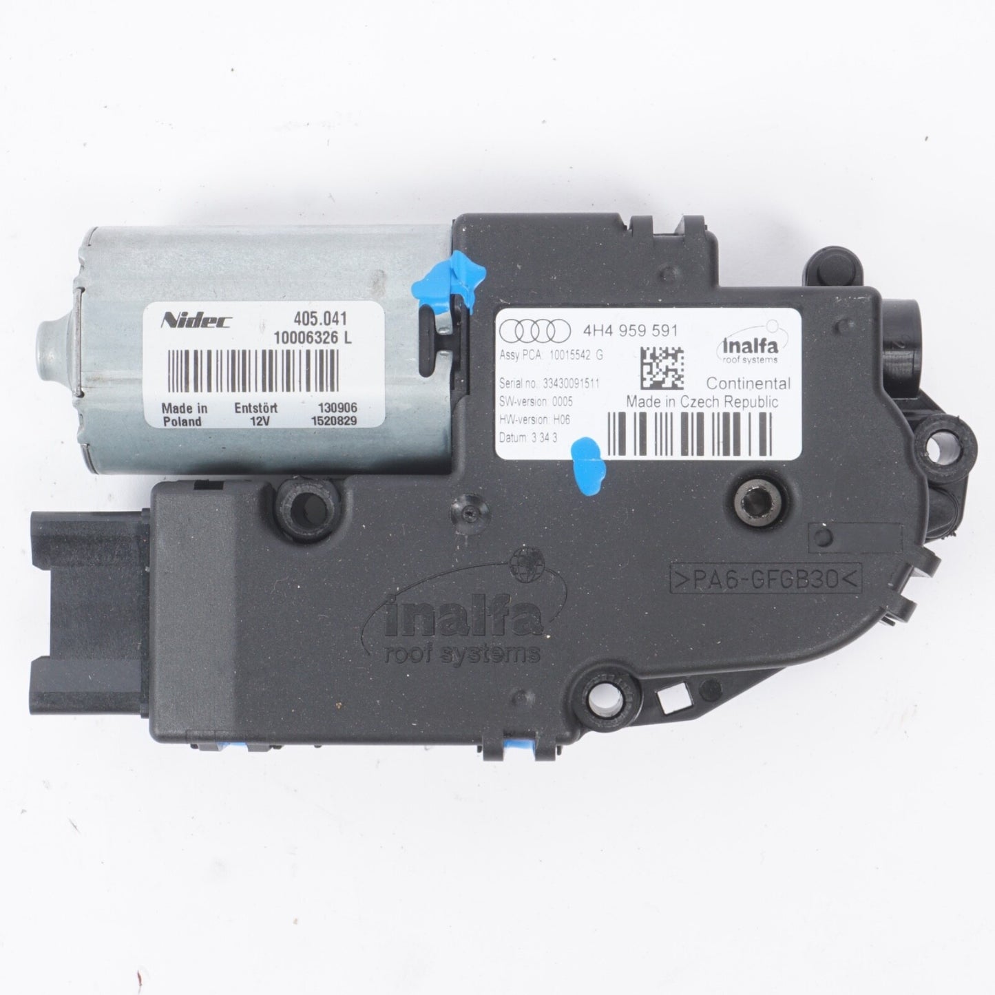2011-2018 AUDI A8 L QUATTRO PANORAMIC SUN MOON ROOF MOTOR 4H4959591 OEM
