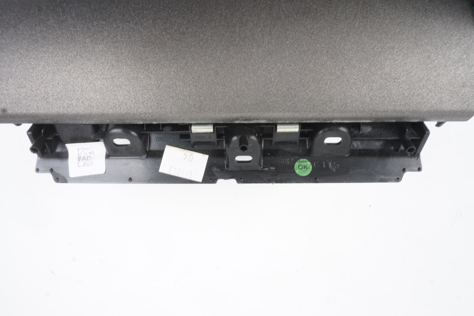 2014 - 2020 Fiat 500 Black Dashboard Molding Panel Glove Box Door OEM