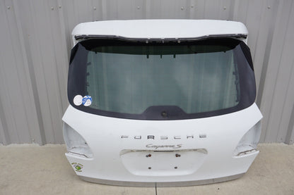 2011-2014 PORSCHE CAYENNE REAR TAILGATE LIFTGATE TRUNK LID W/ GLASS WHITE