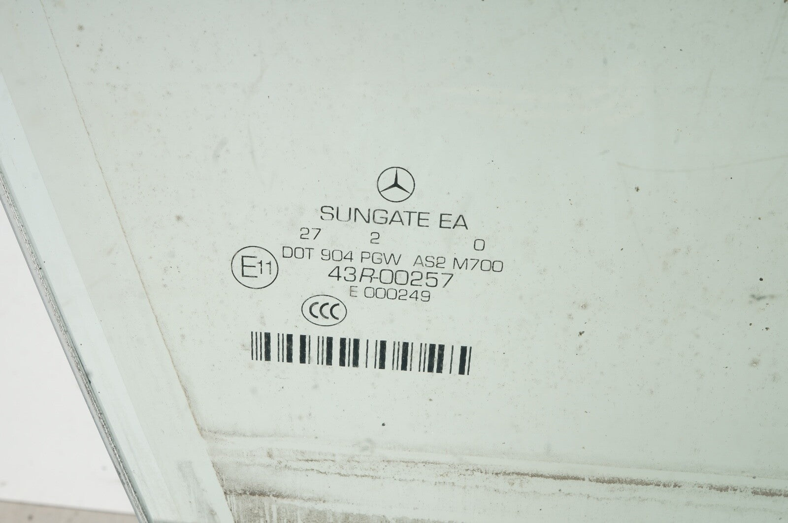 07-13 Mercedes S550 W221 Front Right Side Door Window Glass OEM