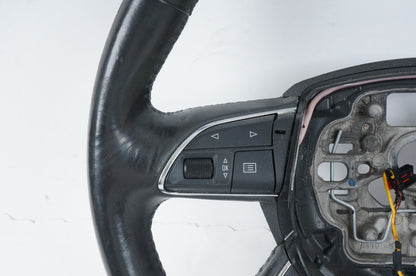 2012-2015 Audi A7 A6 4 Spoke Steering Wheel OEM BLACK