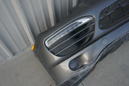 2011-2014 Porsche Cayenne 958 Front Bumper Cover Gray OEM