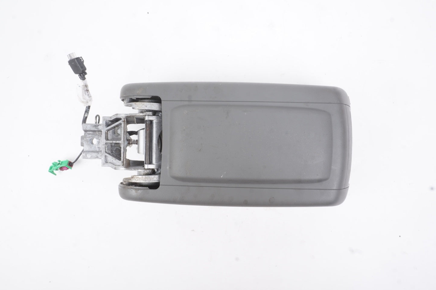 2005 - 2011 Audi A6 Center Console Gray Leather Armrest Lid Cover Storage OEM