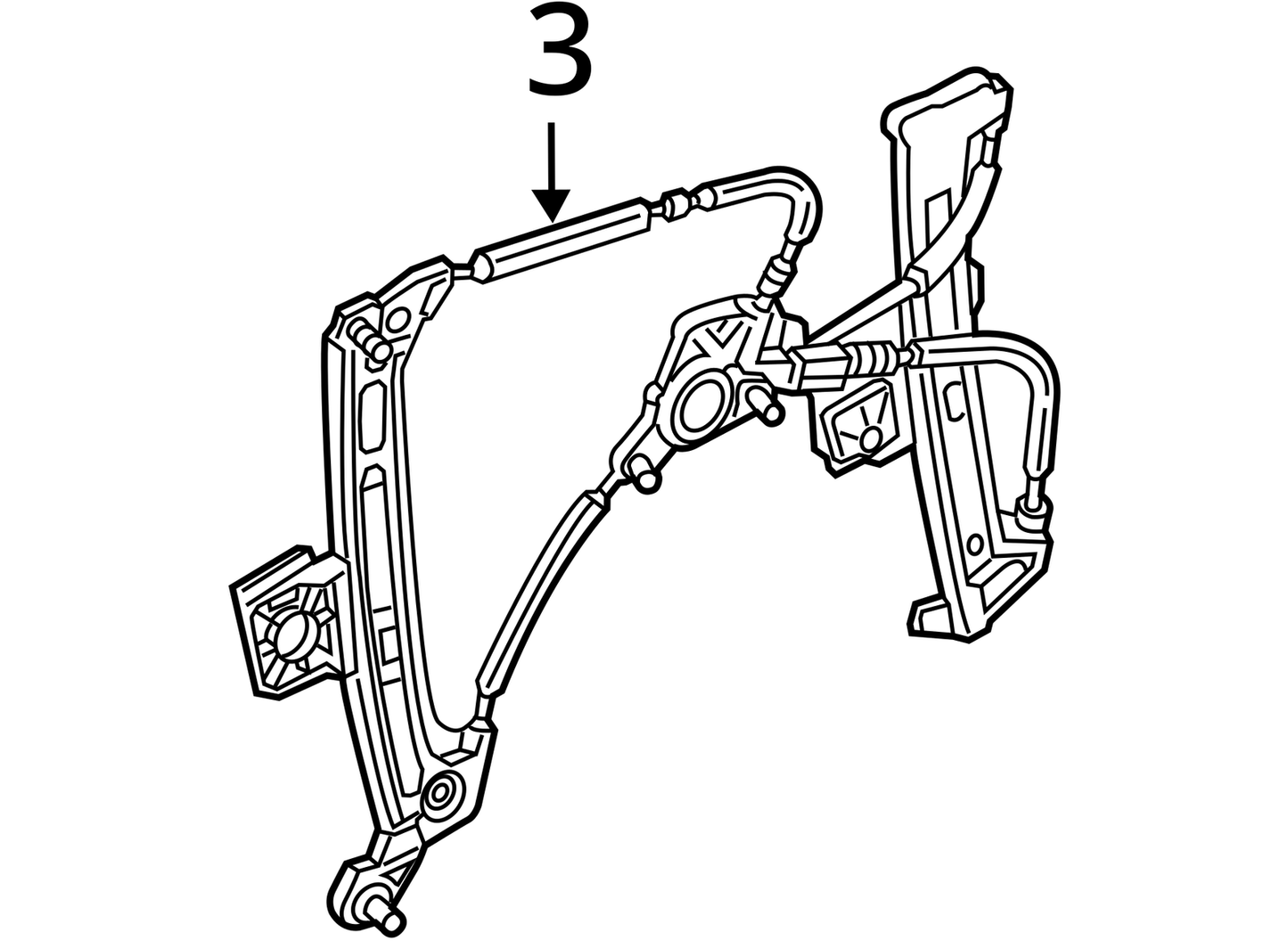 2012 - 2018 Audi A7 S7 RS7  Front Window Regulator LH Driver Side 4G8837461A