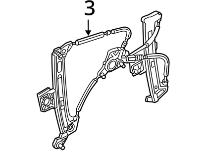 2012 - 2018 Audi A7 S7 RS7  Front Window Regulator LH Driver Side 4G8837461A