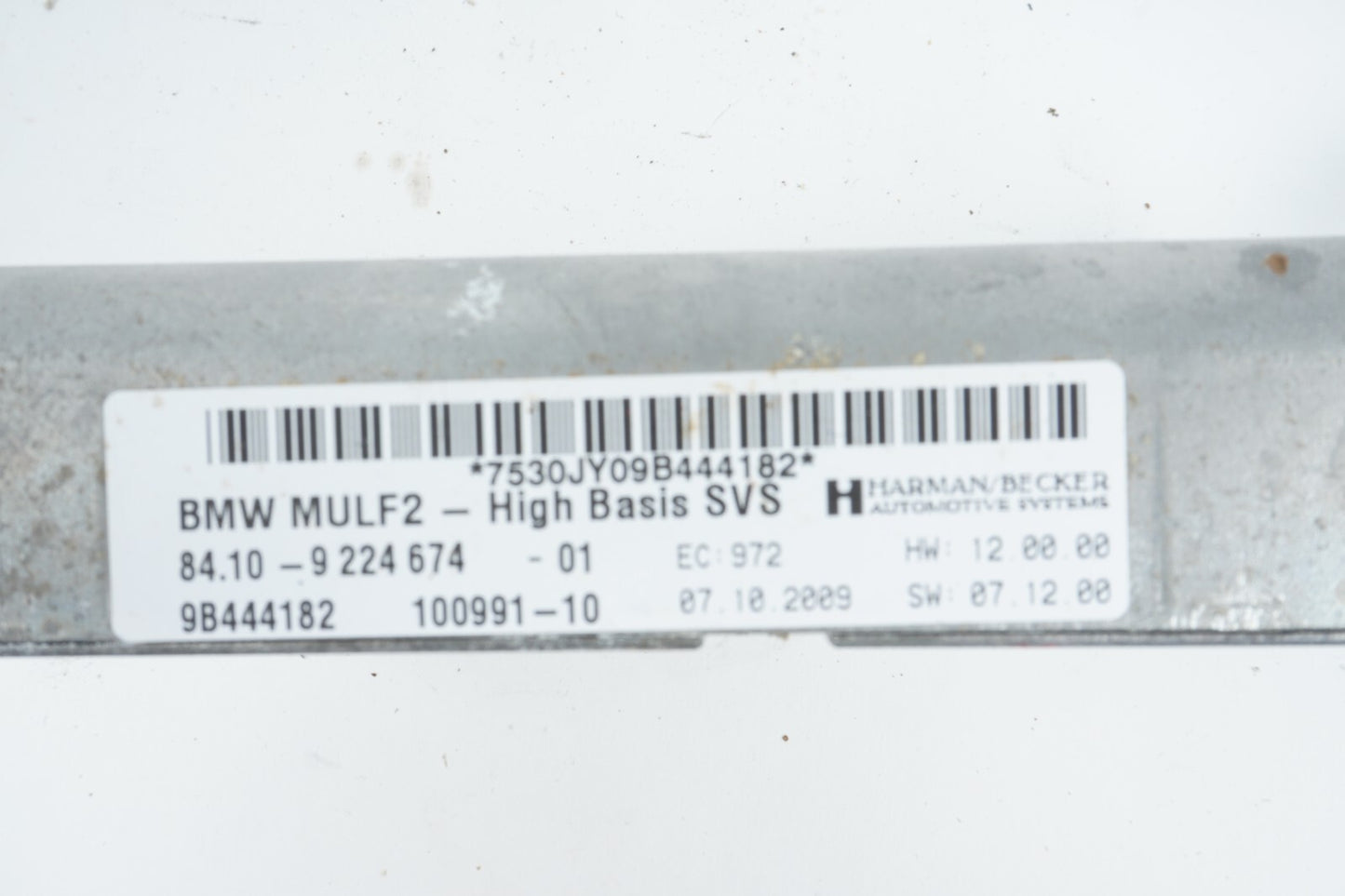 2008 - 2013 BMW X6 Bluetooth Communication Control Module 9224674  OEM