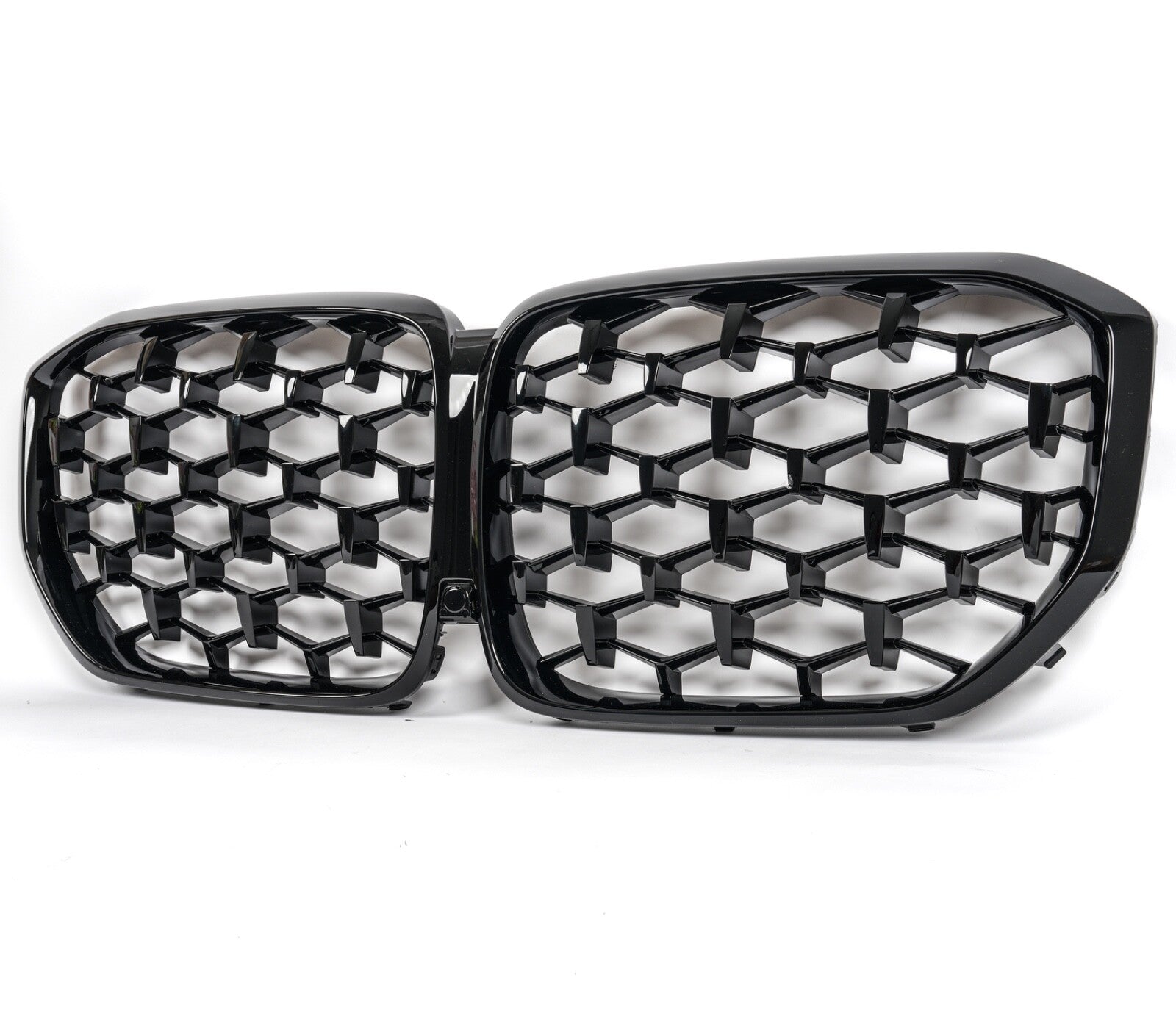 For 2019 - 2022 BMW X5 G05 Diamond Glossy Black Front Bumper Mesh Grille Grill