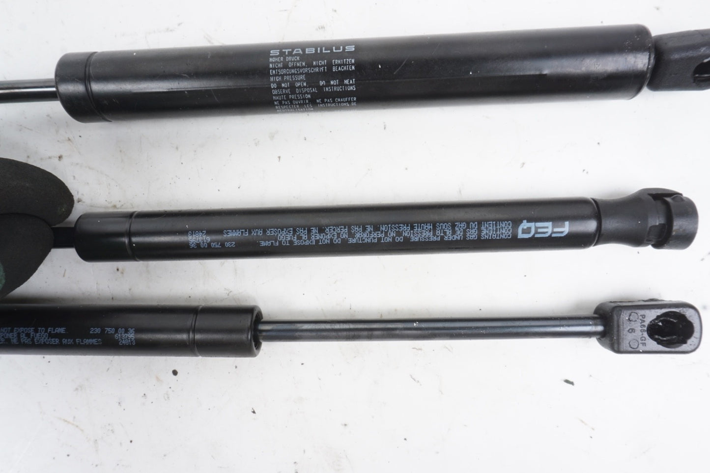 03 -  12 Mercedes R230 SL500 Rear Right and Left Side Trunk Lift Shock Strut OEM