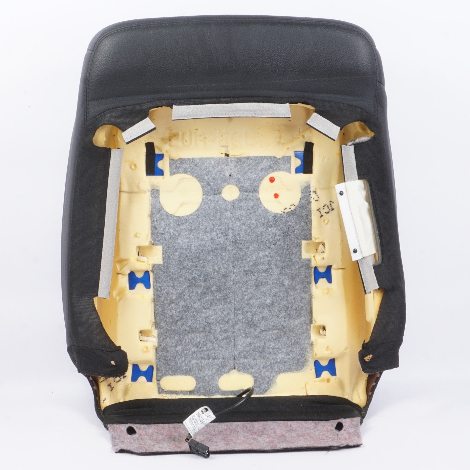 06-11 Mercedes W164 W251 ML350 Front Right Upper Backrest Seat Skin Cover BLACK