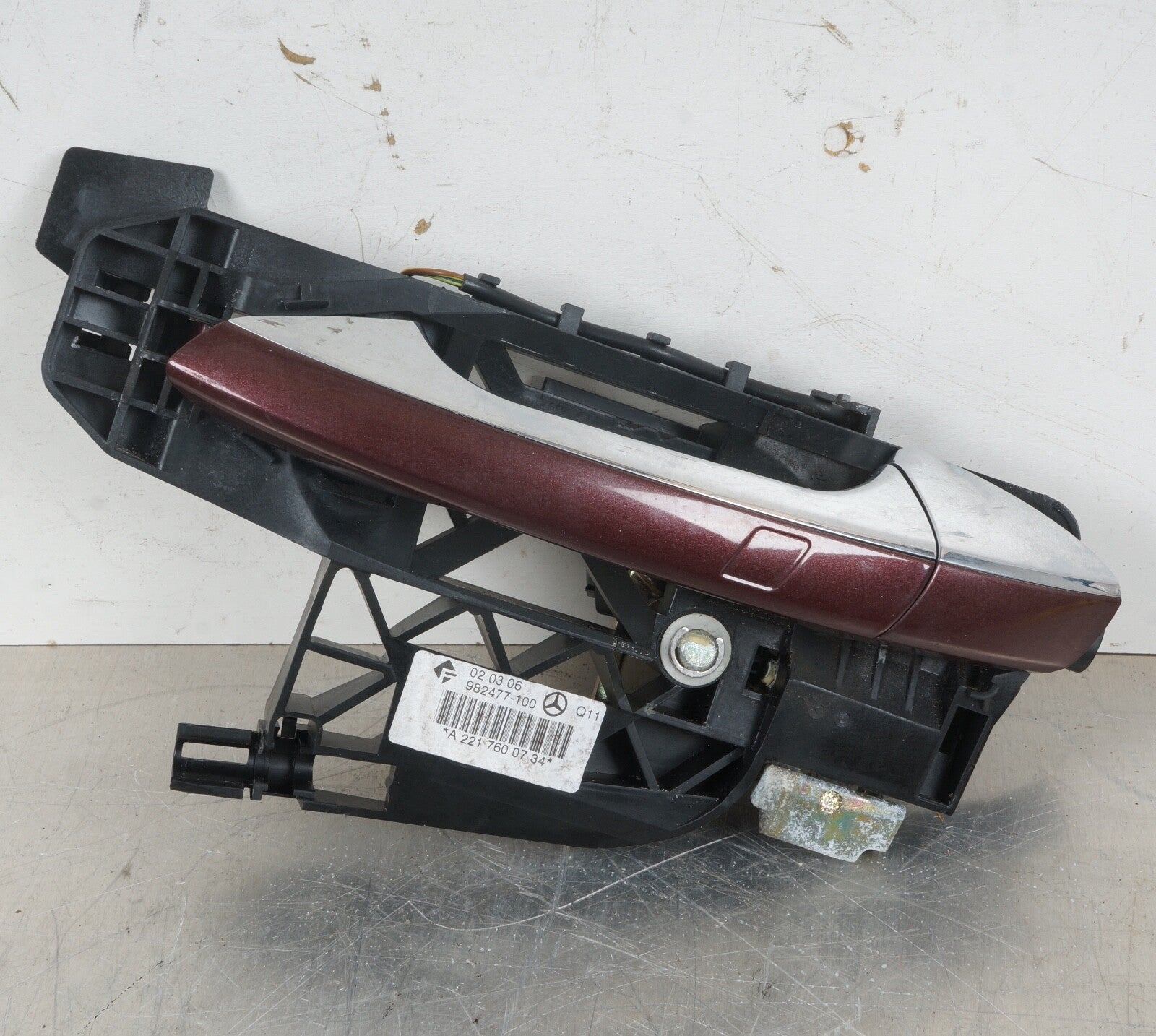 07-13 Mercedes W221 S65 AMG S550 Rear Left Exterior Door Handle Keyless Go OEM
