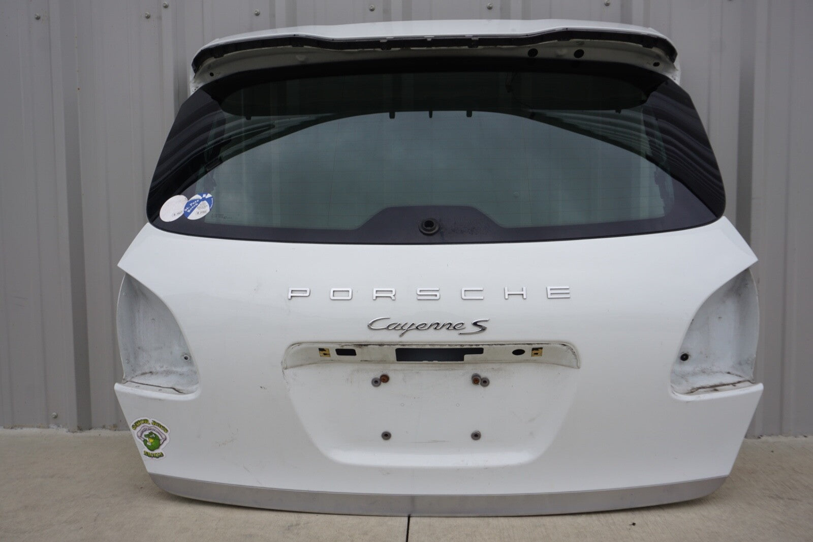 2011-2014 PORSCHE CAYENNE REAR TAILGATE LIFTGATE TRUNK LID W/ GLASS WHITE