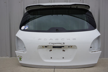 2011-2014 PORSCHE CAYENNE REAR TAILGATE LIFTGATE TRUNK LID W/ GLASS WHITE