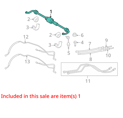 2008 - 2010 BMW 650I E60 RWD REAR ACTIVE DYNAMIC STABILIZER SWAY BAR OEM