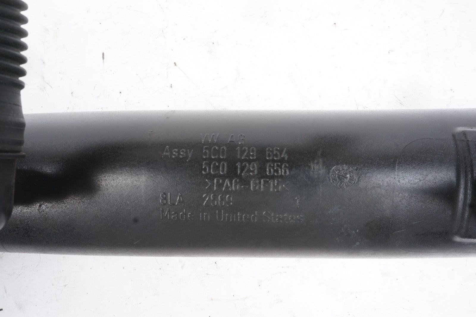 2014-2017 Volkswagen Passat 1.8L Engine Turbo Air Inlet Duct Hose 5C0129654 OEM