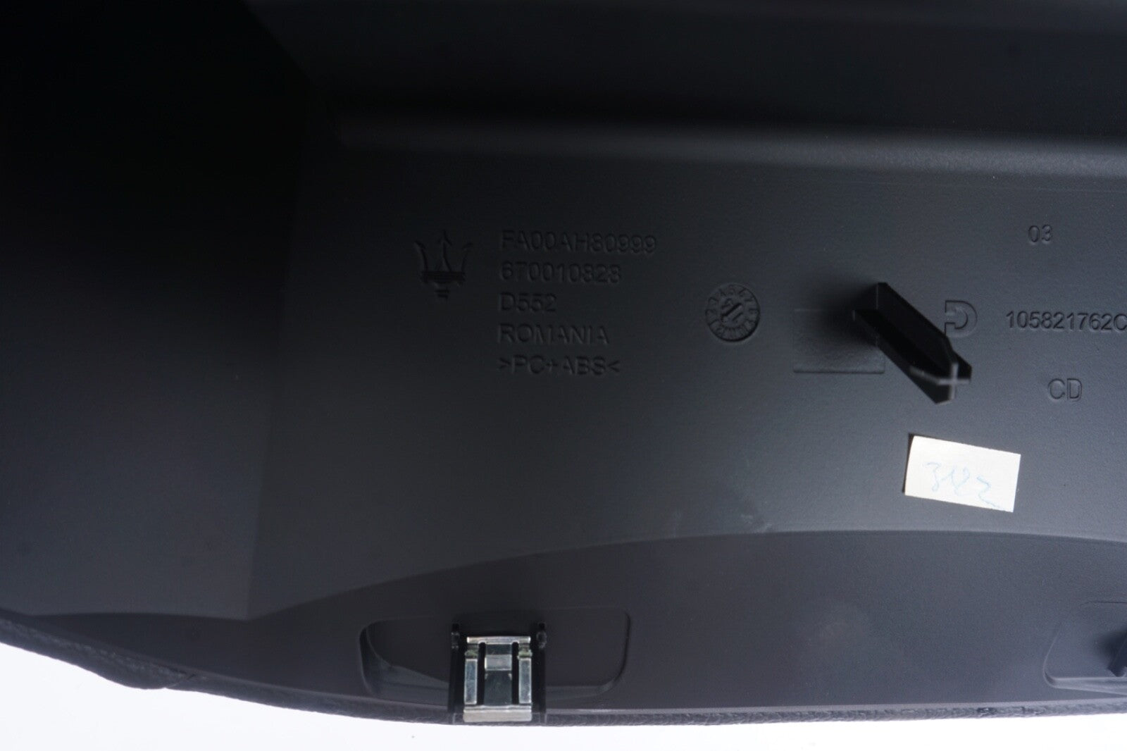 14-17 Maserati Ghibli M157 Gauge Dash Speedometer Trim Pad Cover Black