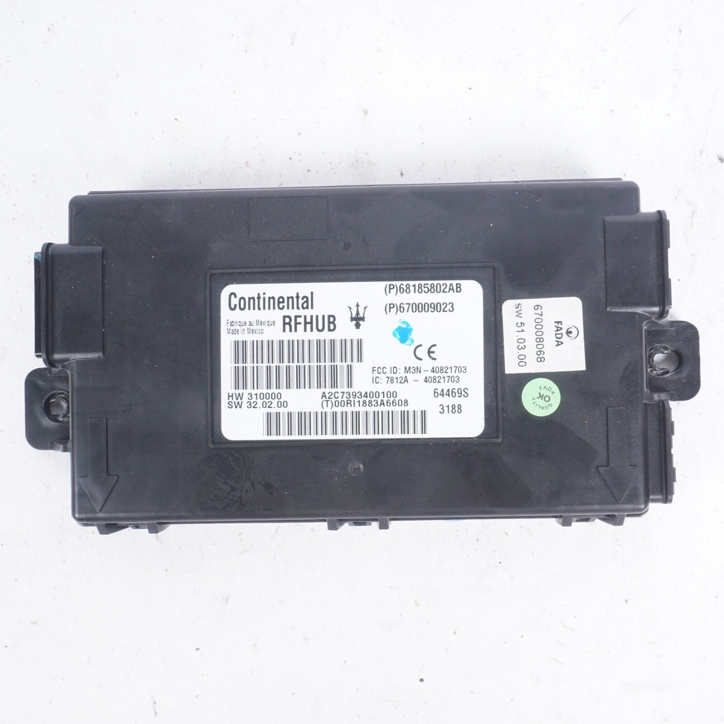 2014-2017 MASERATI GHIBLI REMOTE PASSIVE ENTRY HUB CONTROL MODULE OEM