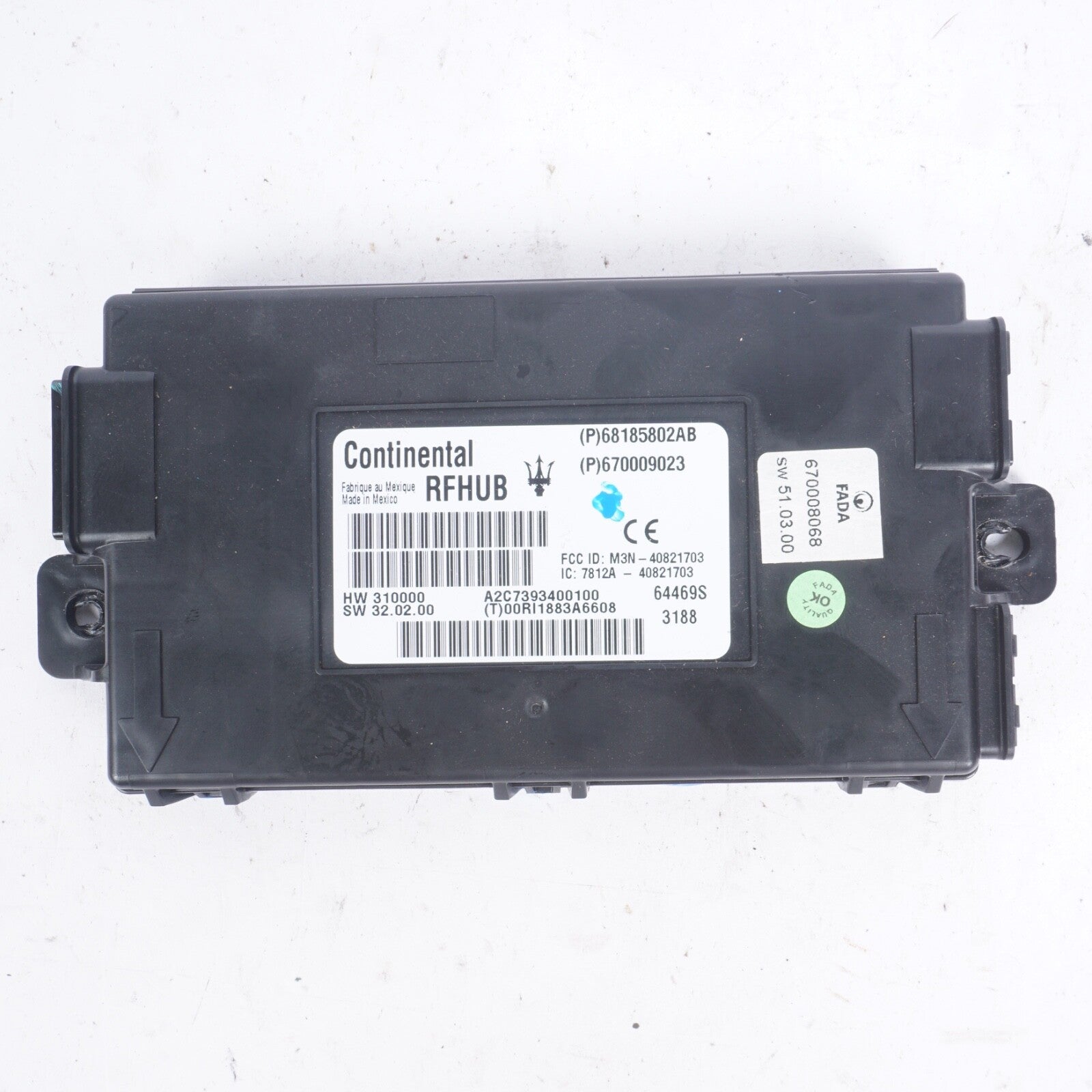 2014-2017 MASERATI GHIBLI REMOTE PASSIVE ENTRY HUB CONTROL MODULE OEM
