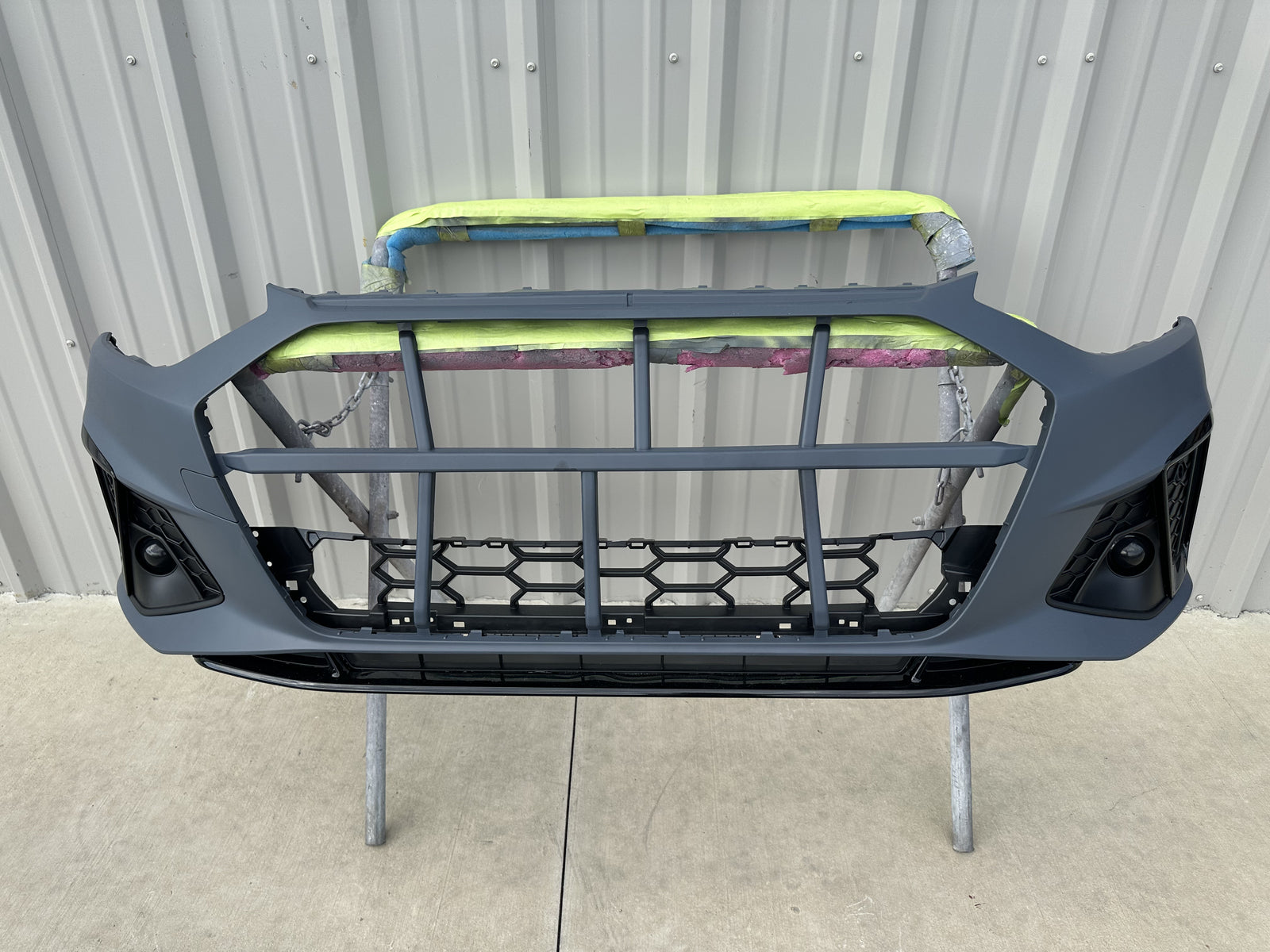 FOR 2021 Audi A4 S4 Front Bumper Cover NEW Primed W/Side Grilles