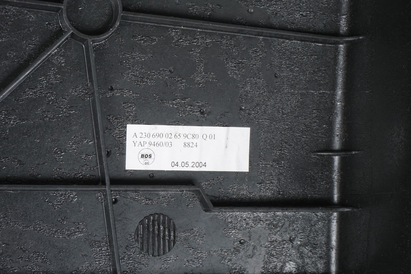 03-06 Mercedes R230 SL500 SL55 AMG Trunk Interior Rear Cargo Luggage Cover OEM