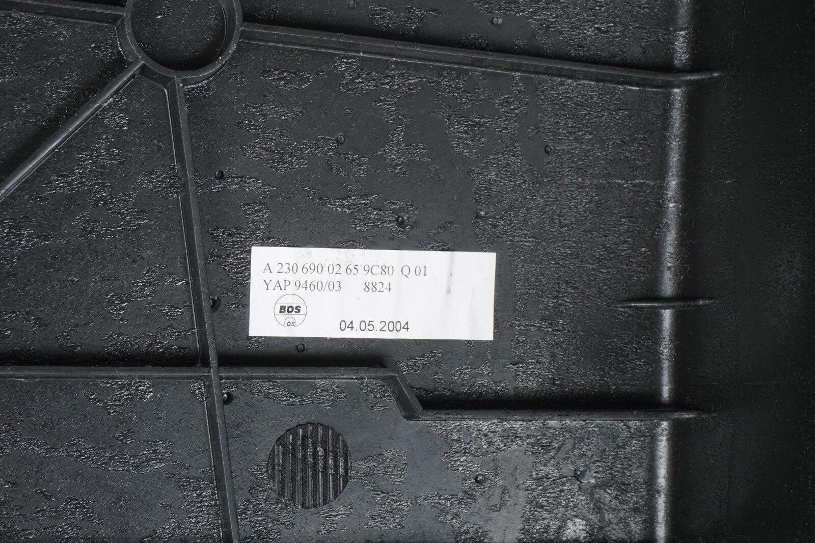 03-06 Mercedes R230 SL500 SL55 AMG Trunk Interior Rear Cargo Luggage Cover OEM