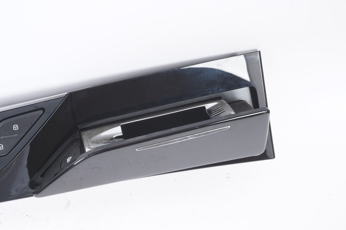 2011-2014 AUDI A8L REAR LEFT DRIVER SIDE DOOR PANEL MOLDING WOOD GRAIN OEM