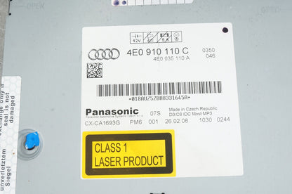 2005 AUDI A6  A8 DISC CD CHANGER OEM 4E0910110C