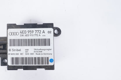 2004 - 2010 Audi A8 A8L S8 Front Seat Ventilation Control Module 4E0959772A  OEM