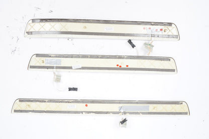 14-20 Mercedes S550 W222 Illuminated Door Step Sill Panel Set of 3 OEM