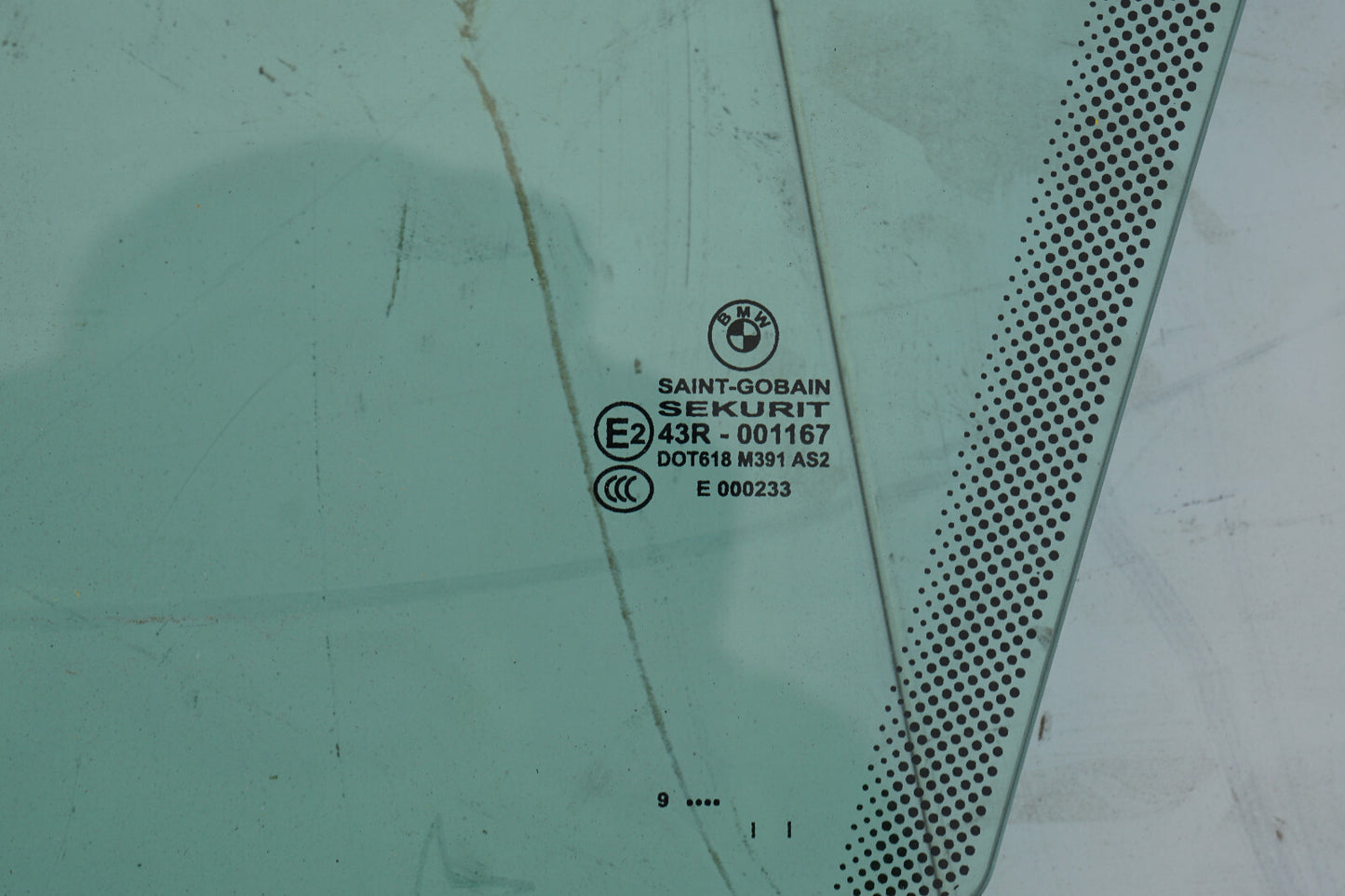 2007 - 2013 BMW 335i 328i E93 CONVERTIBLE FRONT LEFT DR SIDE WINDOW GLASS OEM