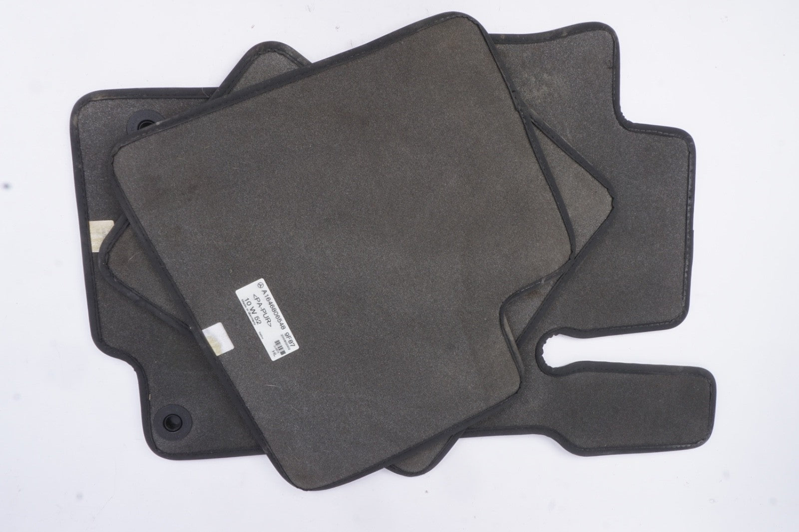 06-11 MERCEDES ML320 ML350 ML500 GL350 GL450 GL550 REAR BLACK FLOOR MATS RUGS