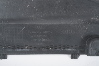 11-17 AUDI A8 A8L S8 FRONT LEFT SIDE COWL PANEL RAIN TRAY COVER PANEL OEM