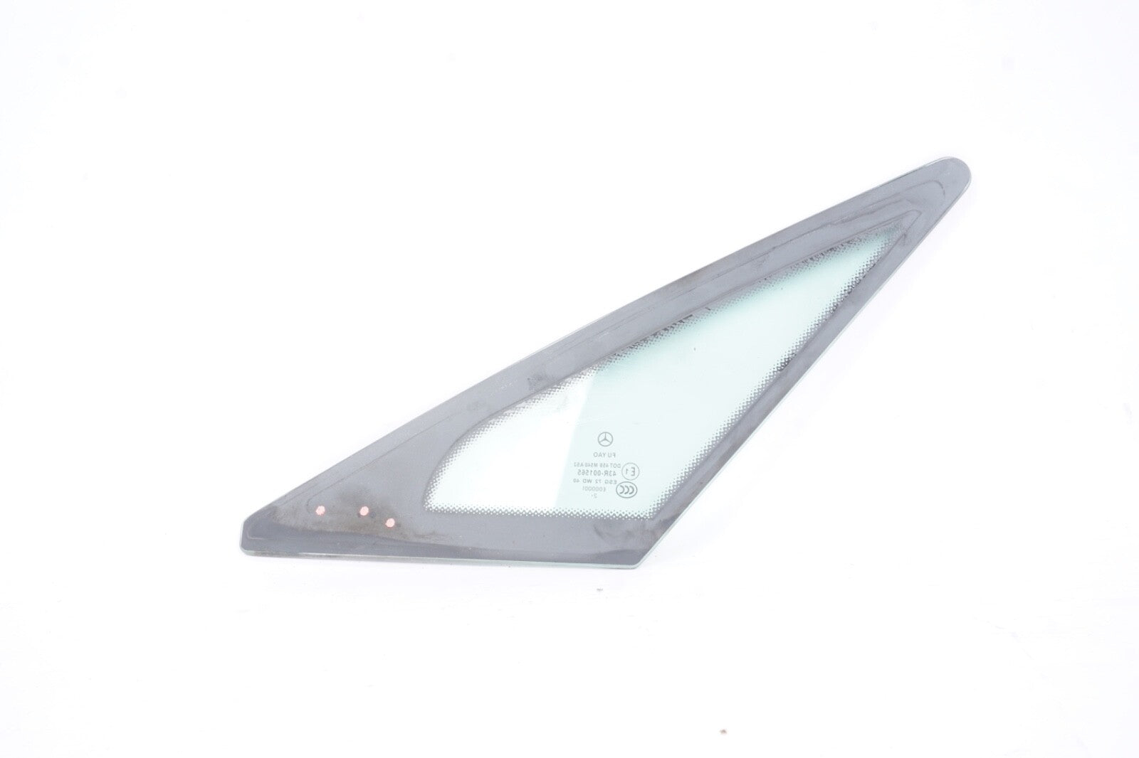 10-17 Mercedes W207 E350 E550 Coupe Rear Left Side Quarter Window Glass OEM