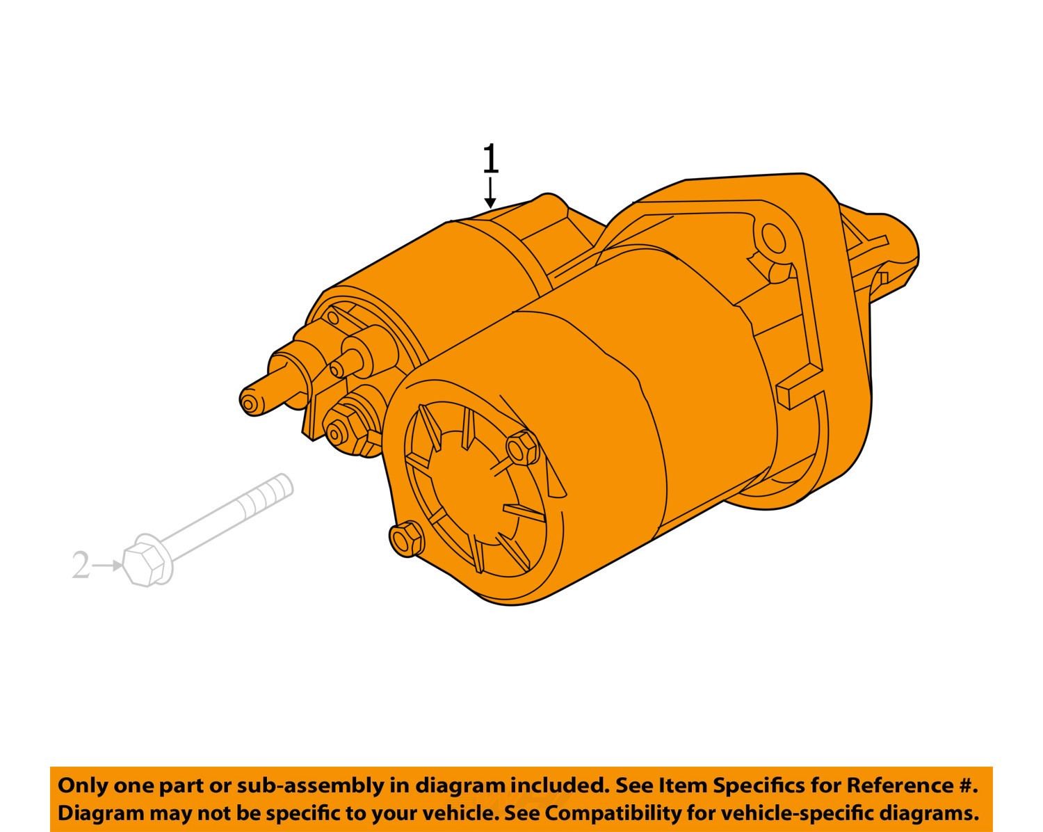 2015 - 2018 Ford Focus 1.0L  Car Starter Motor Solenoid OEM