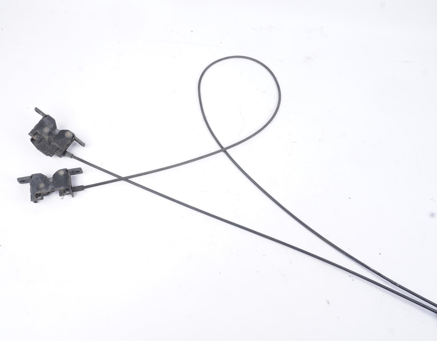 03-08 Mercedes R230 SL500 SL550 SL600 SL55 Lower Hood Lock Latch Set + Cable OEM