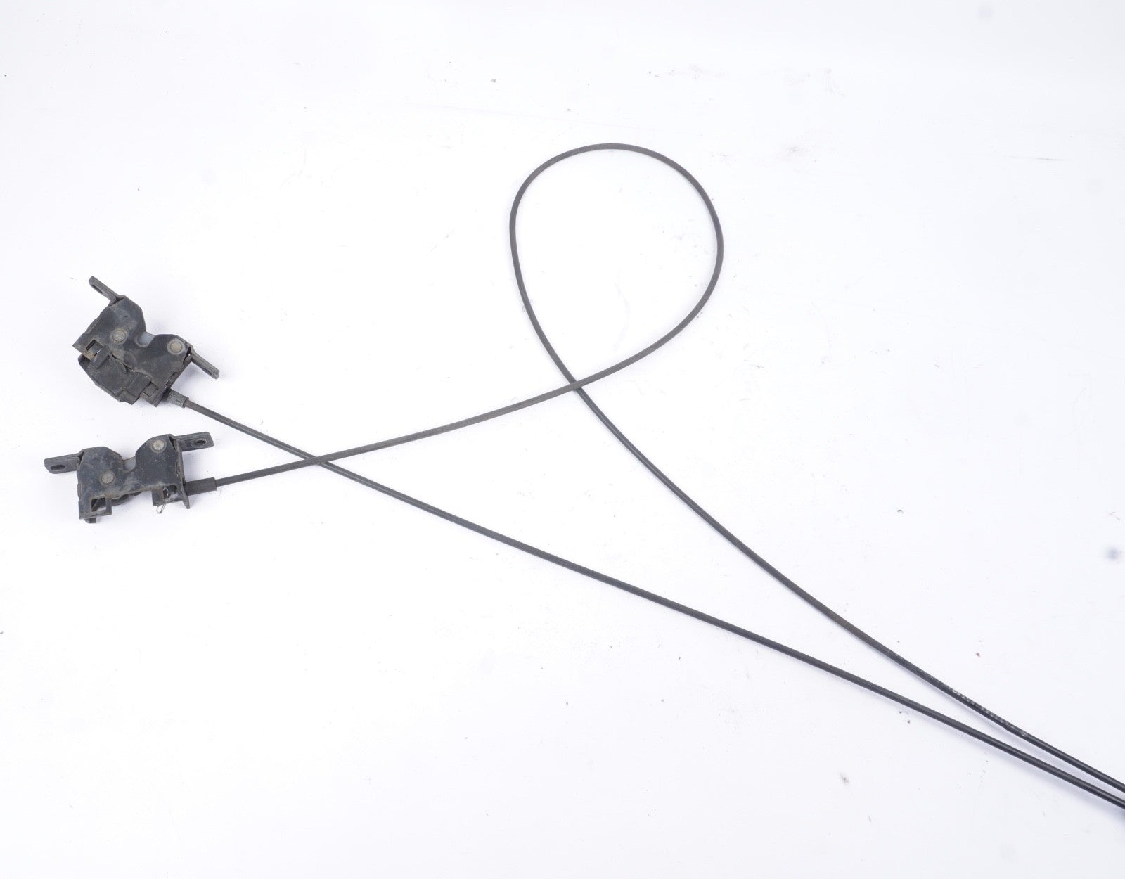 03-08 Mercedes R230 SL500 SL550 SL600 SL55 Lower Hood Lock Latch Set + Cable OEM